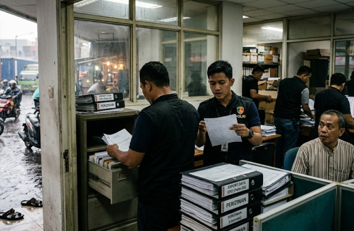 Dugaan Manipulasi Ekspor Sawit, Bareskrim Geledah Kantor dan Gudang PT MMS