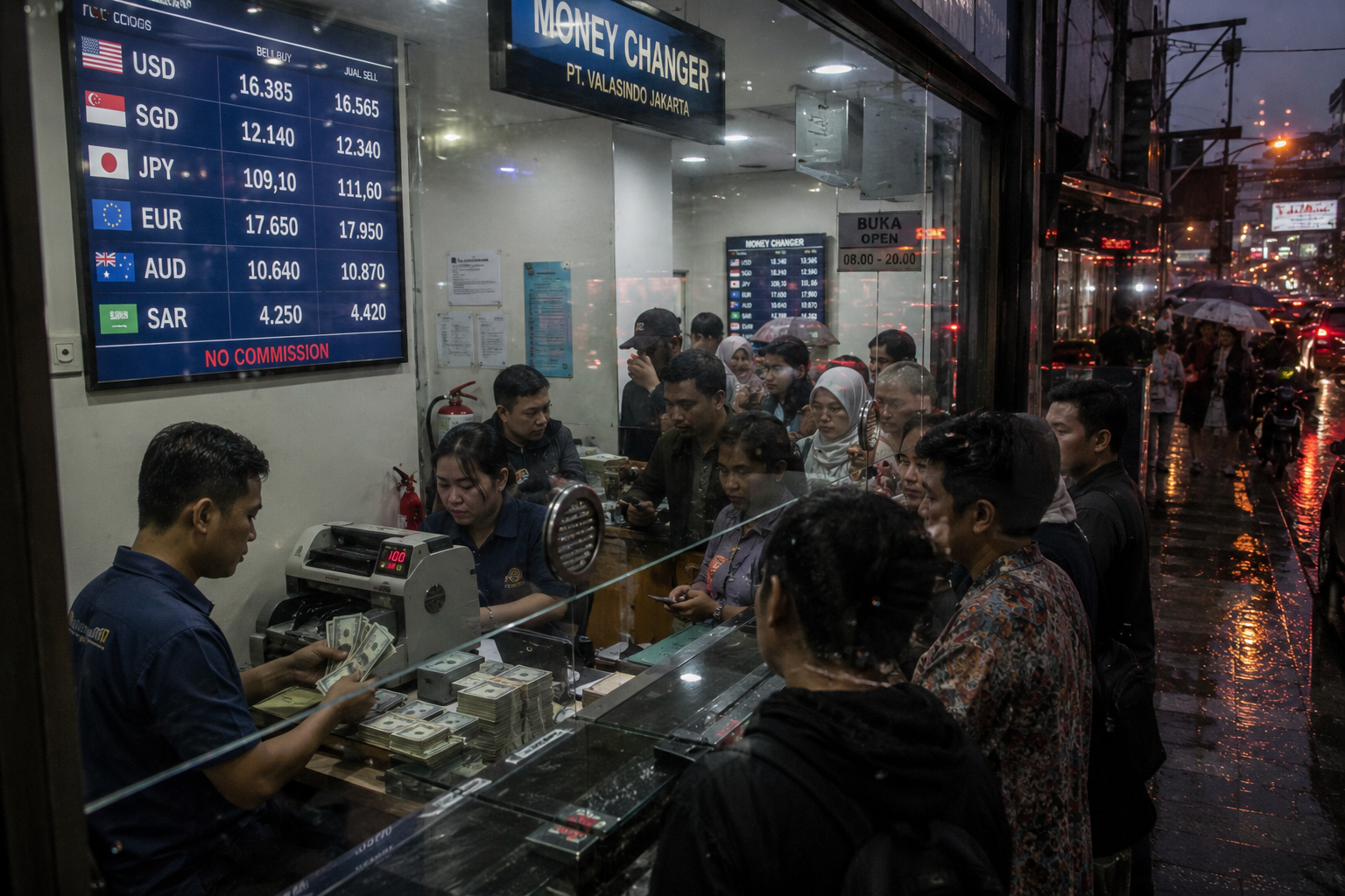 Dollar AS Diburu Saat Rupiah Melemah, Money Changer Pastikan Stok Aman