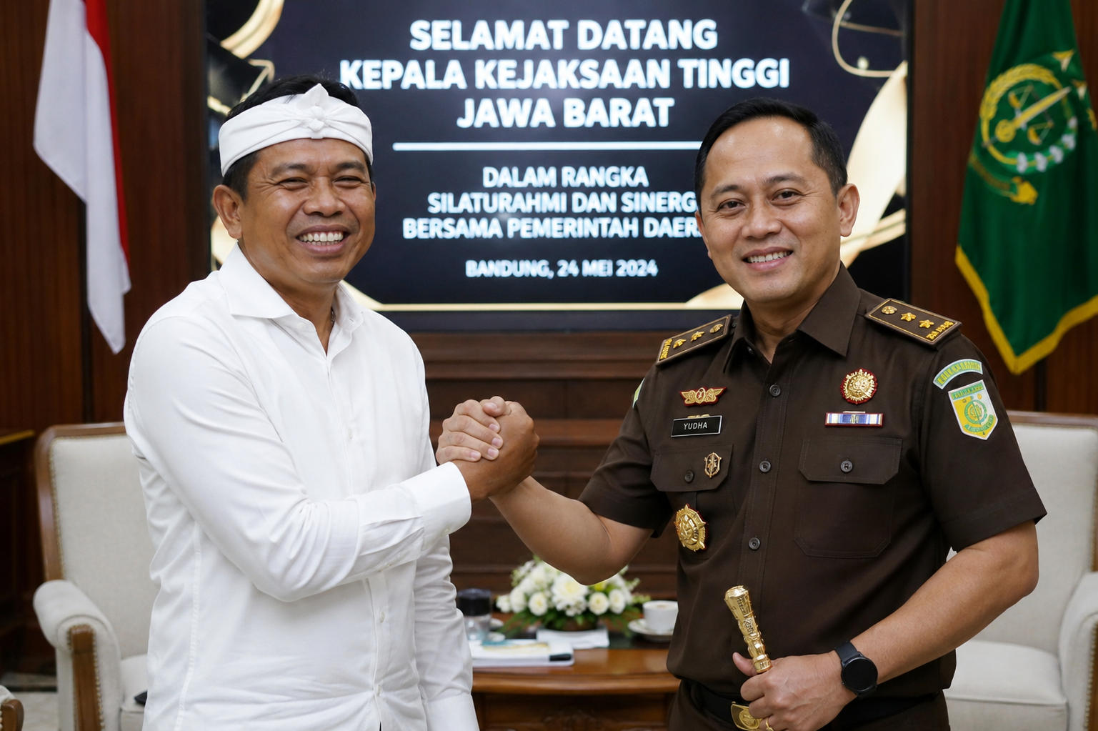 Sambut Kajati Baru, Dedi Mulyadi Minta Kolaborasi Antarlembaga Terus Diperkuat