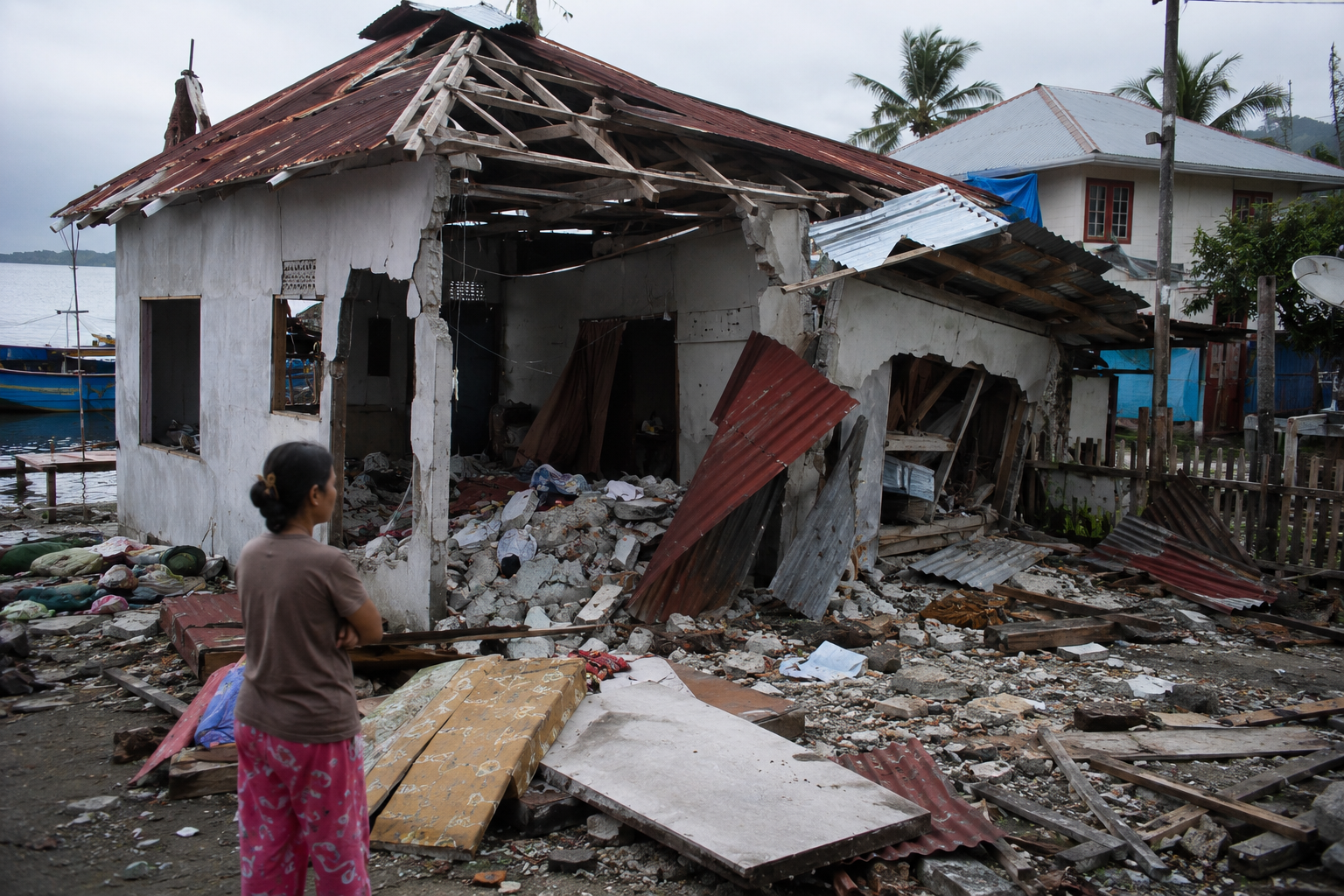 Gempa Filipina Rusak Rumah Warga di Kepulauan Talaud
