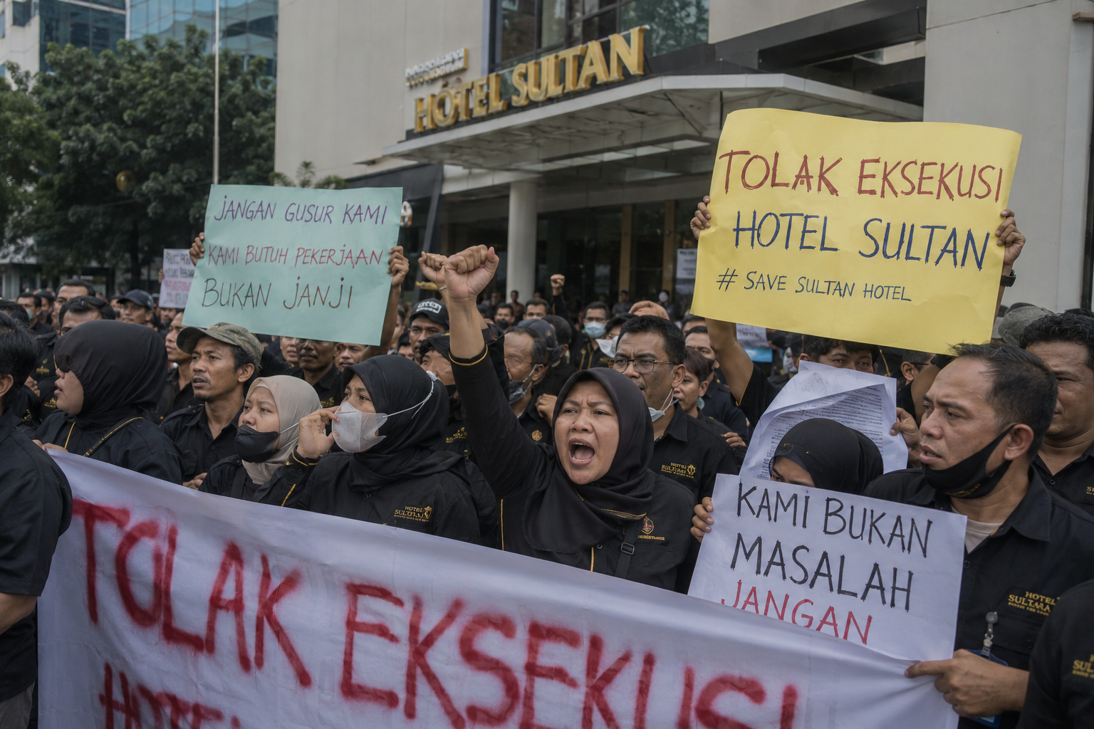 Nasib Hotel Sultan Ditentukan Pekan Ini, Pekerja Minta Eksekusi Pengosongan Dihentikan