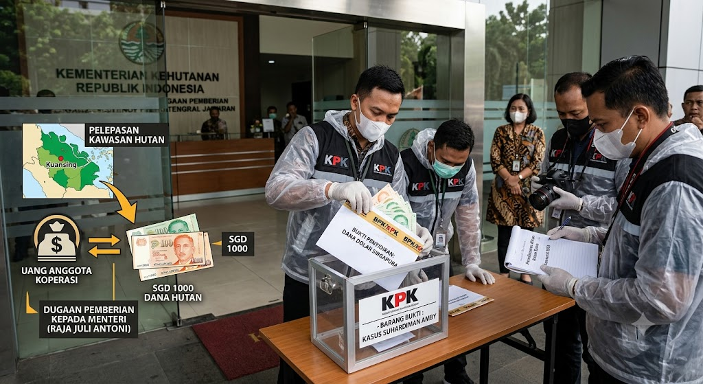 KPK Duga Amplop untuk Menhut Raja Juli Berisi Dolar Singapura