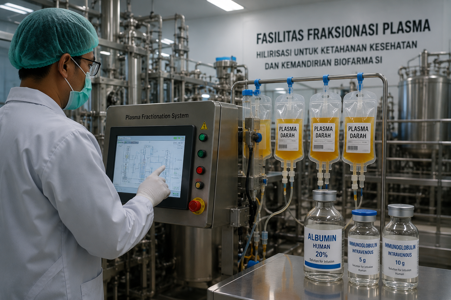 Hilirisasi Plasma Darah Jadi Jalan RI Menuju Kemandirian Biofarmasi
