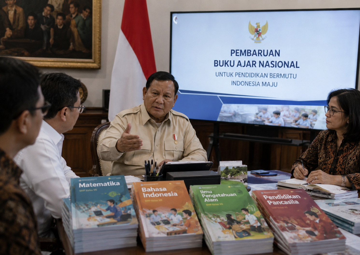 Upaya Prabowo Dalam Meningkatkan Mutu Buku Ajar Sekolah