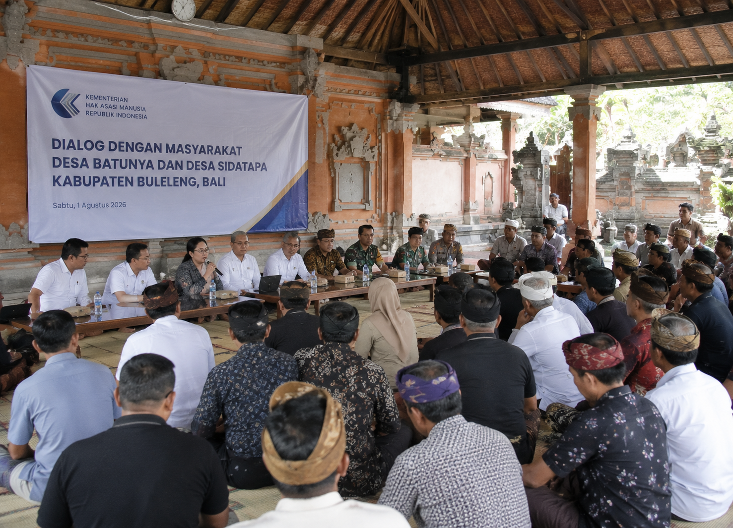 Dua Desa di Bali Gelar Dialog, Difasilitasi KemenHAM